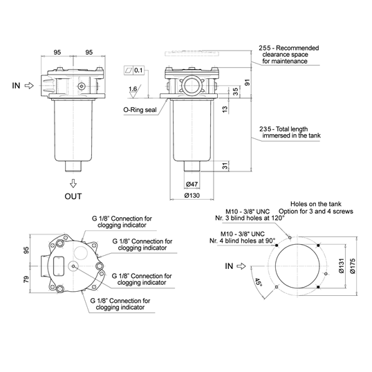Retourfilter MPF1811AG1P01  G1 1/4