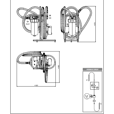 Mobiele filtratie unit 15 L/min 230 VAC zonder element